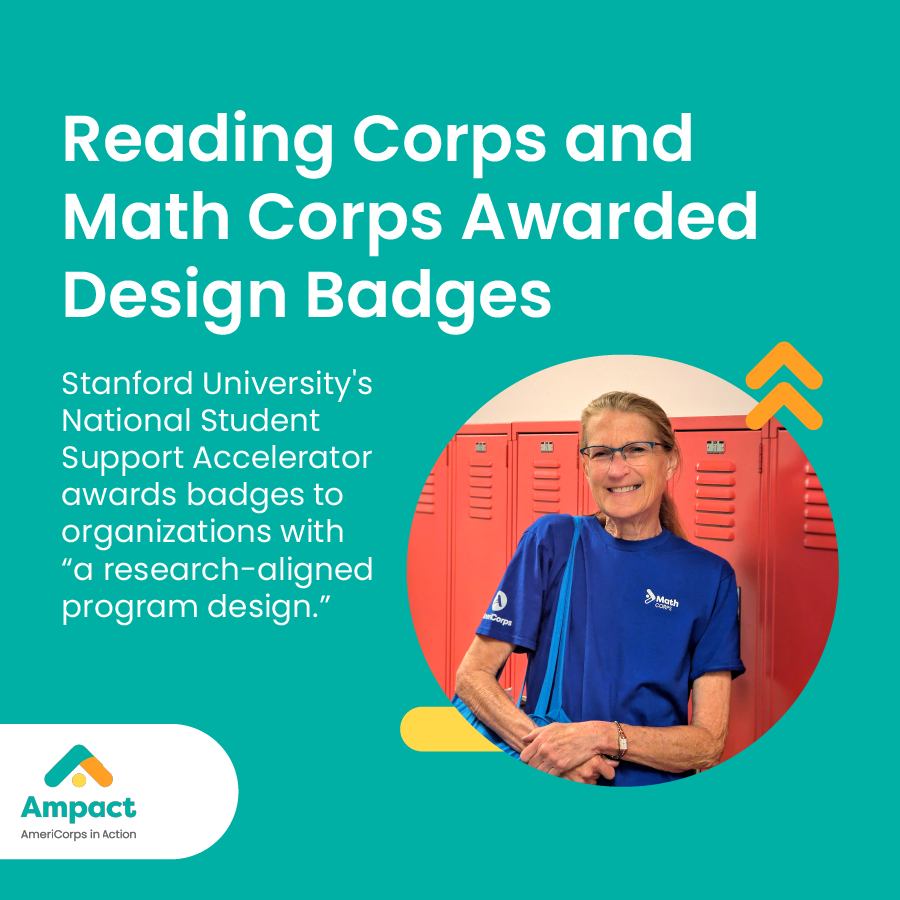 Stanford University Education Initiative Recognizes Program Design of Reading Corps and Math Corps with Badge